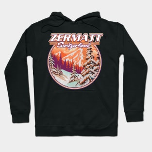 Zermatt Switzerland logo Hoodie